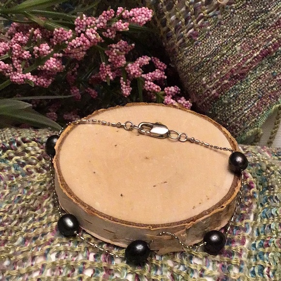 Purple Freshwater Pearls Bracelet - Picture 5 of 7